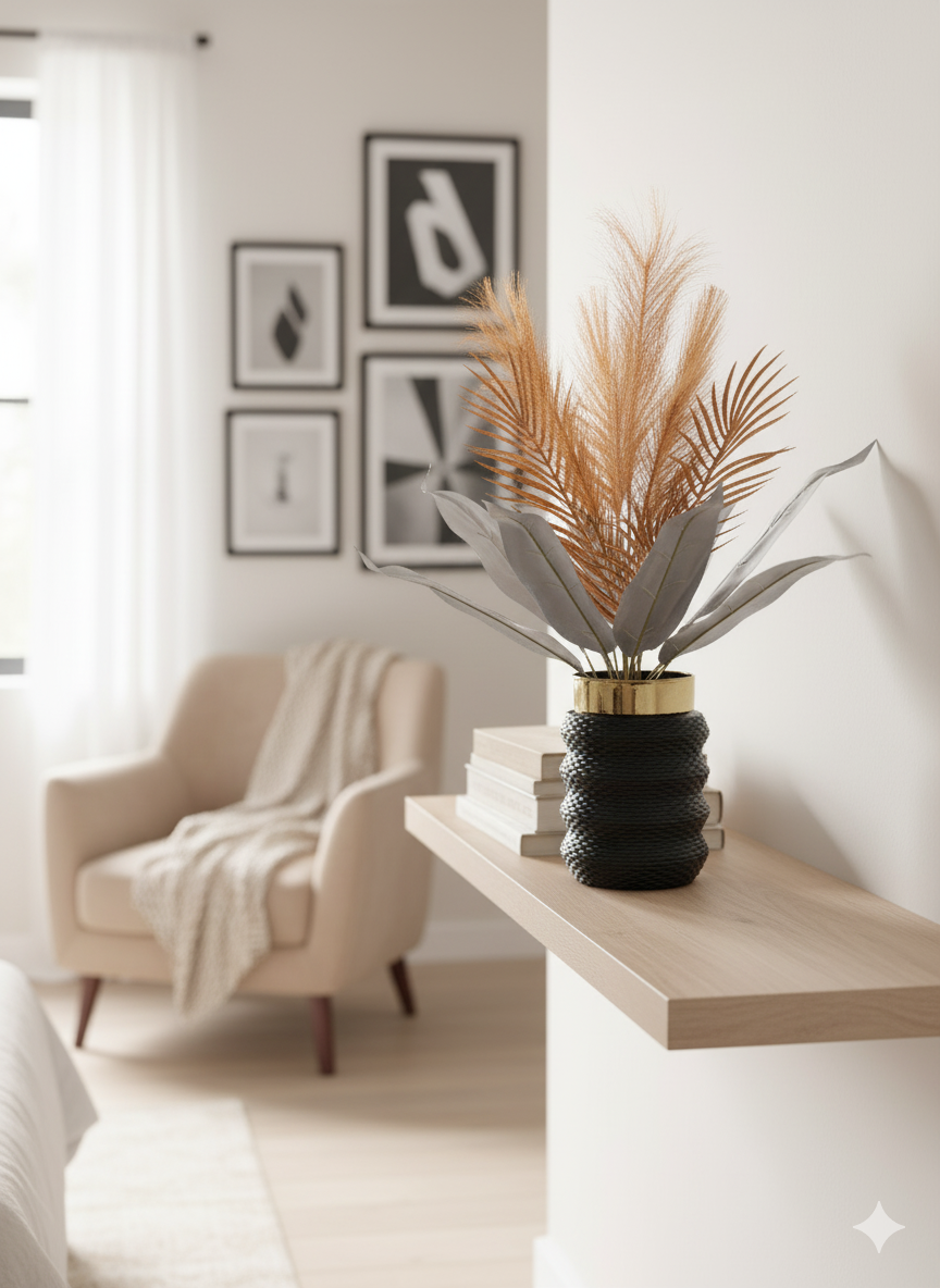 Elegant Artificial Flower Vase – Luxury Home Decor Piece