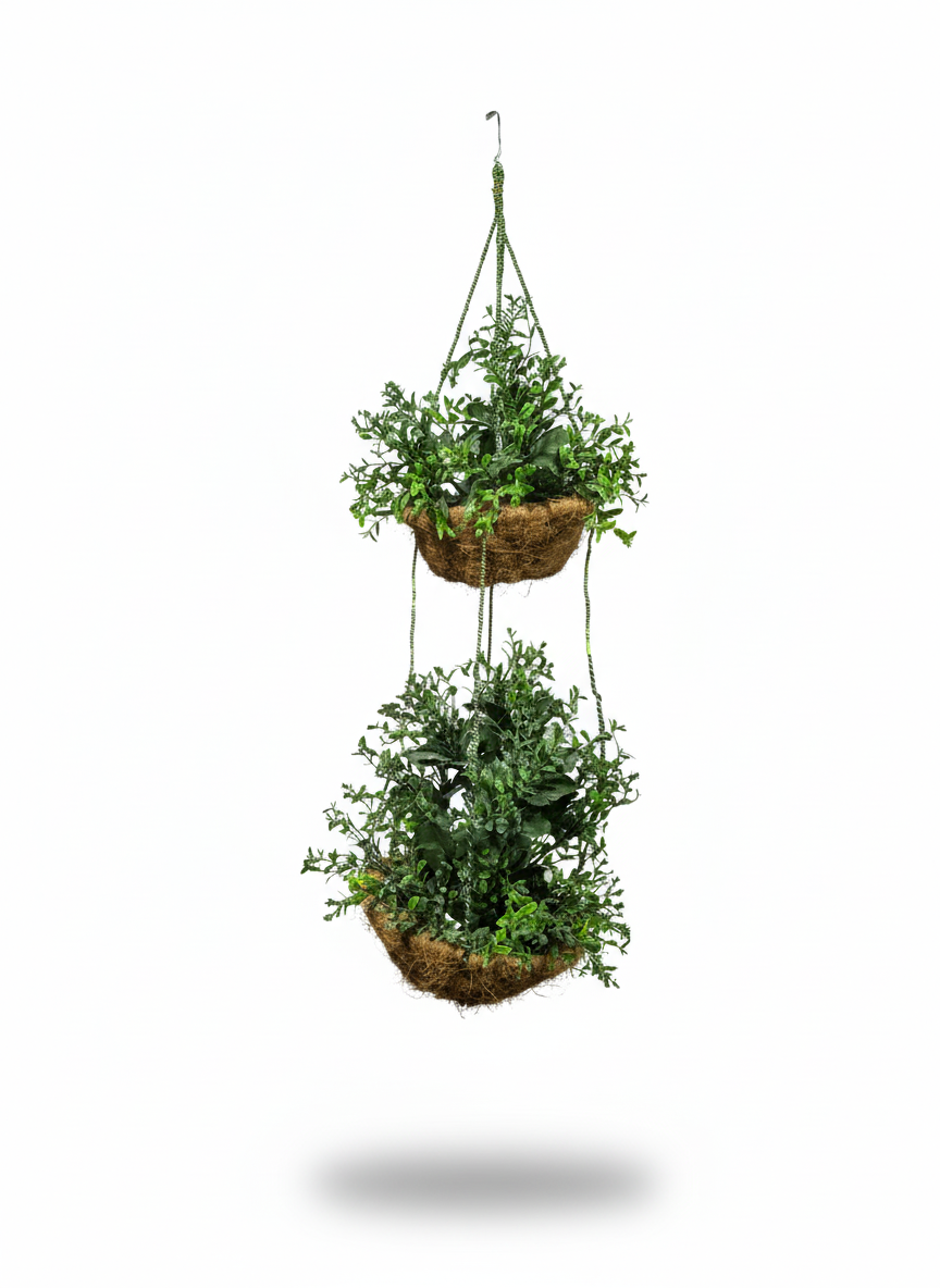 Elegant Artificial Hanging Flower Basket | Premium Wall Décor Plant