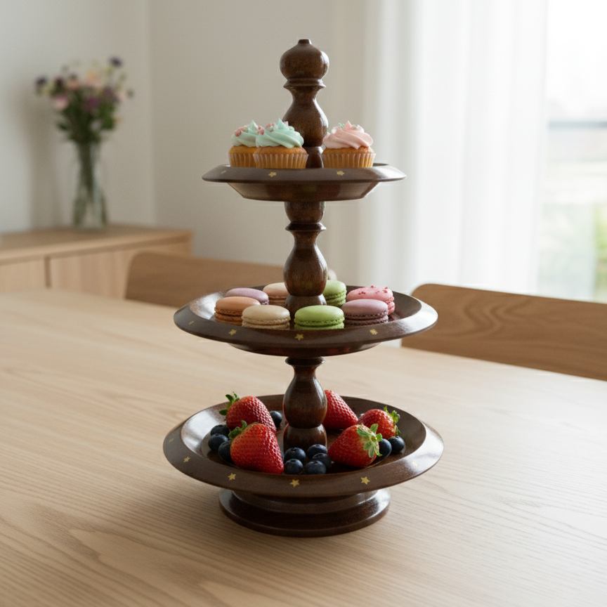 Cake Pastry Stand 3 tier pastry Serving Tray