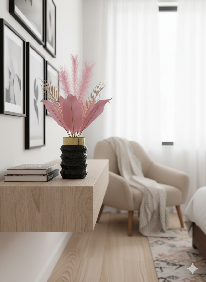 Elegant Artificial Flower Vase – Luxury Home Decor Piece