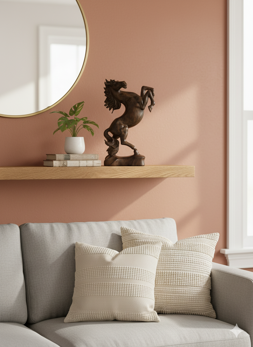 Handmade horse copper statue