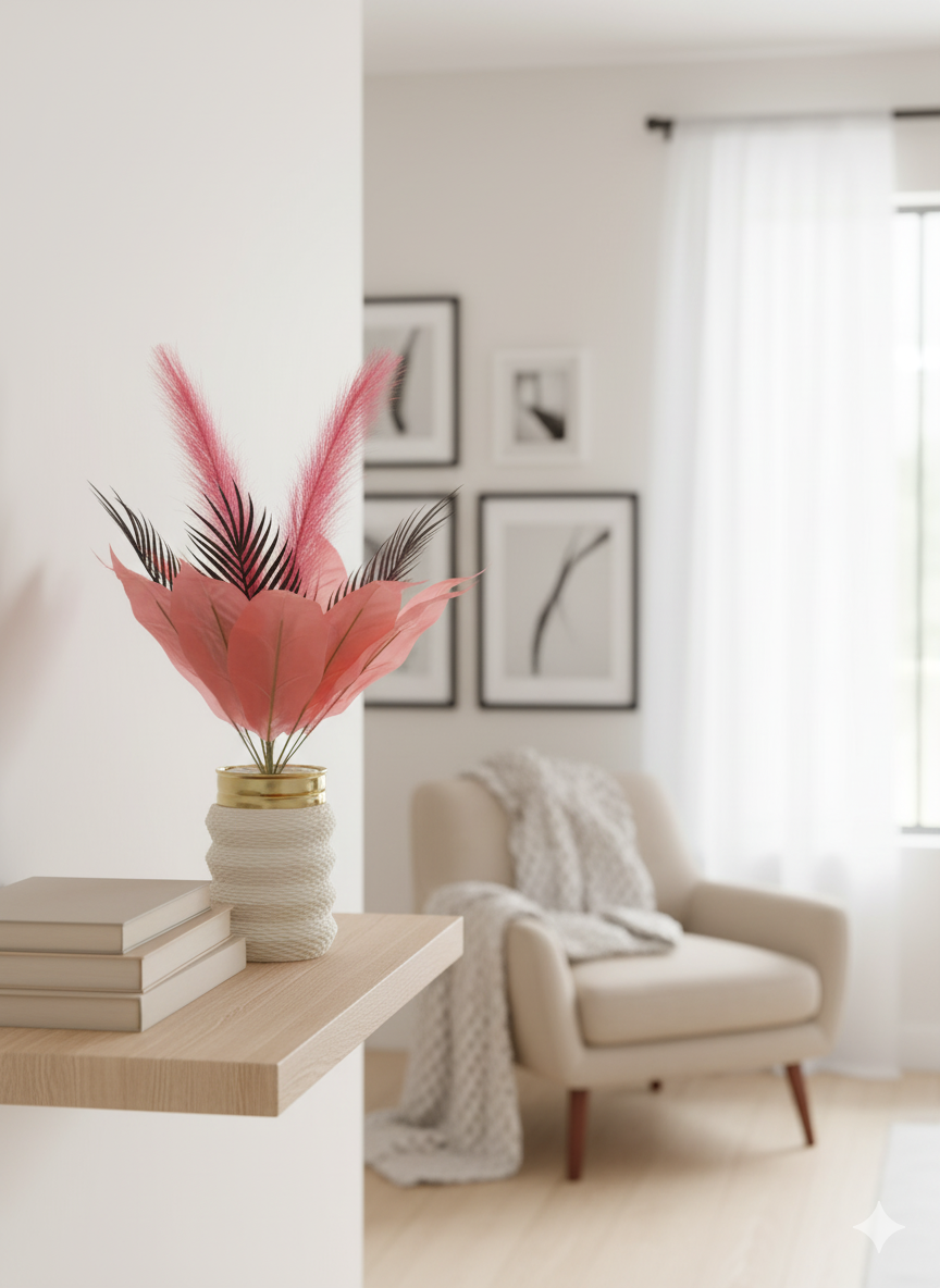 Elegant Artificial Flower Vase – Luxury Home Decor Piece
