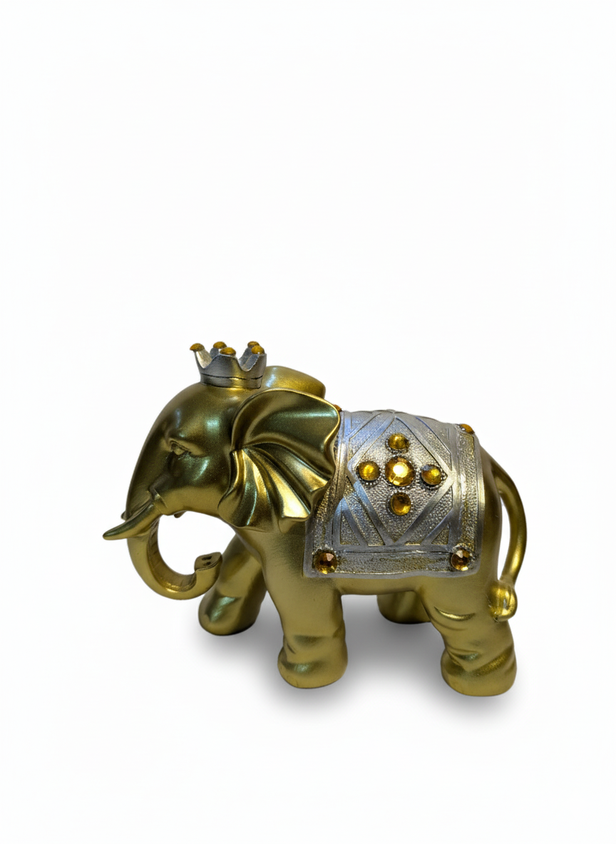 Royal Golden Elephant Decor Statue